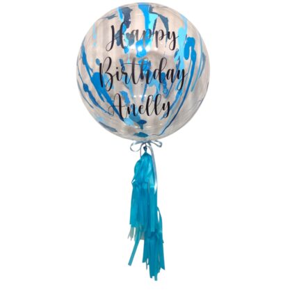 Globo burbuja choreado personalizada