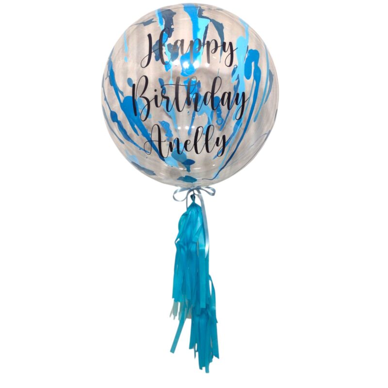Globo burbuja choreado personalizada