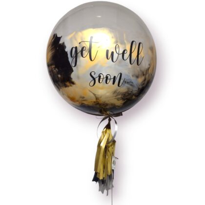 Globo burbuja get well soon