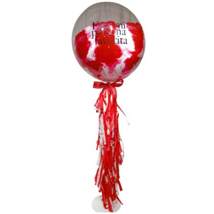 Globo a la mitad en base